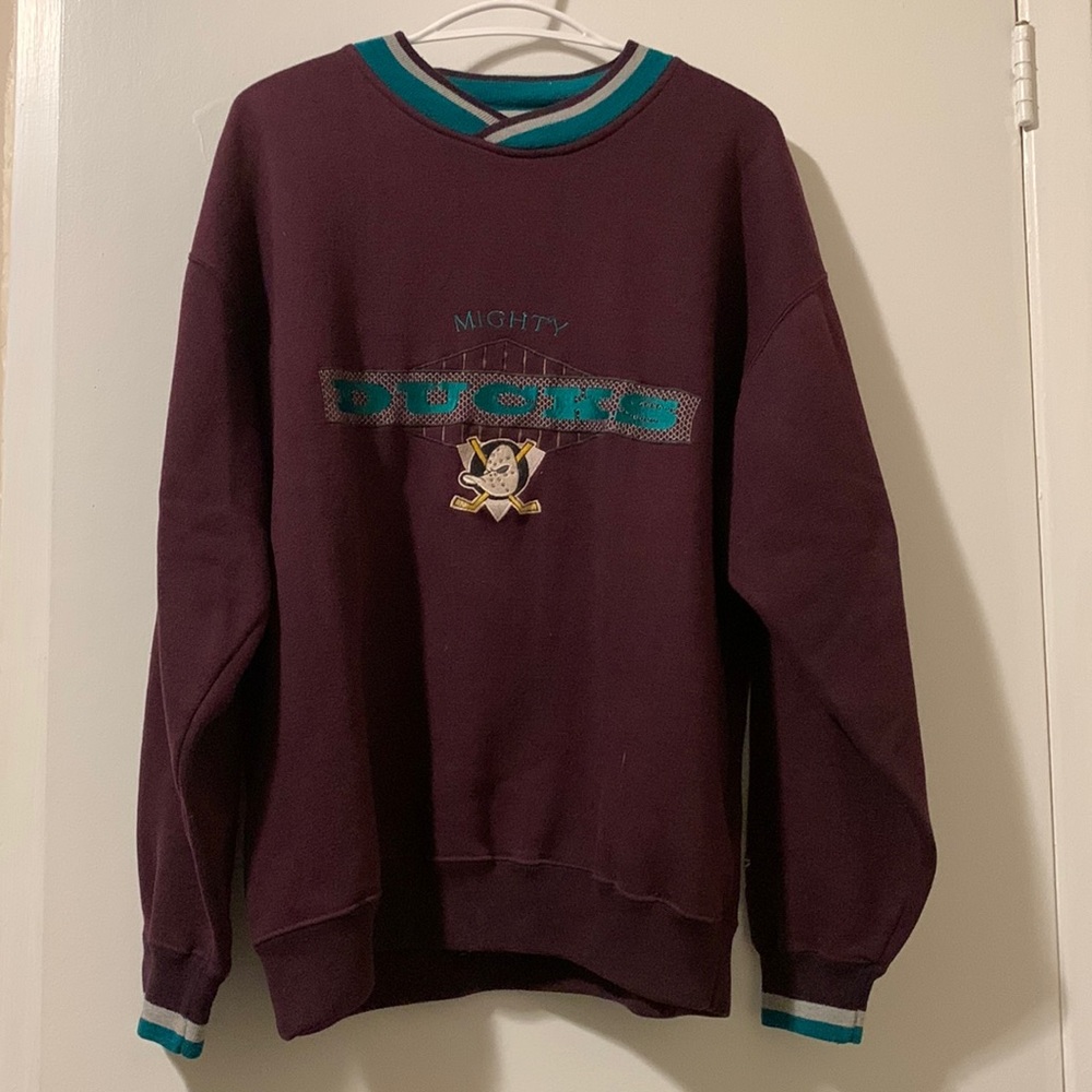 VINTAGE Starter Mighty Ducks Officially Licensed NHL Pullover Sweater - US M
